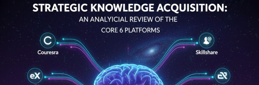 Comparison of the Core 6 Learning Platforms for 2026: Coursera, edX, Udemy, Skillshare, Udacity, and Mindvalley.